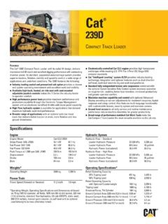 cat 239d3 spec sheet